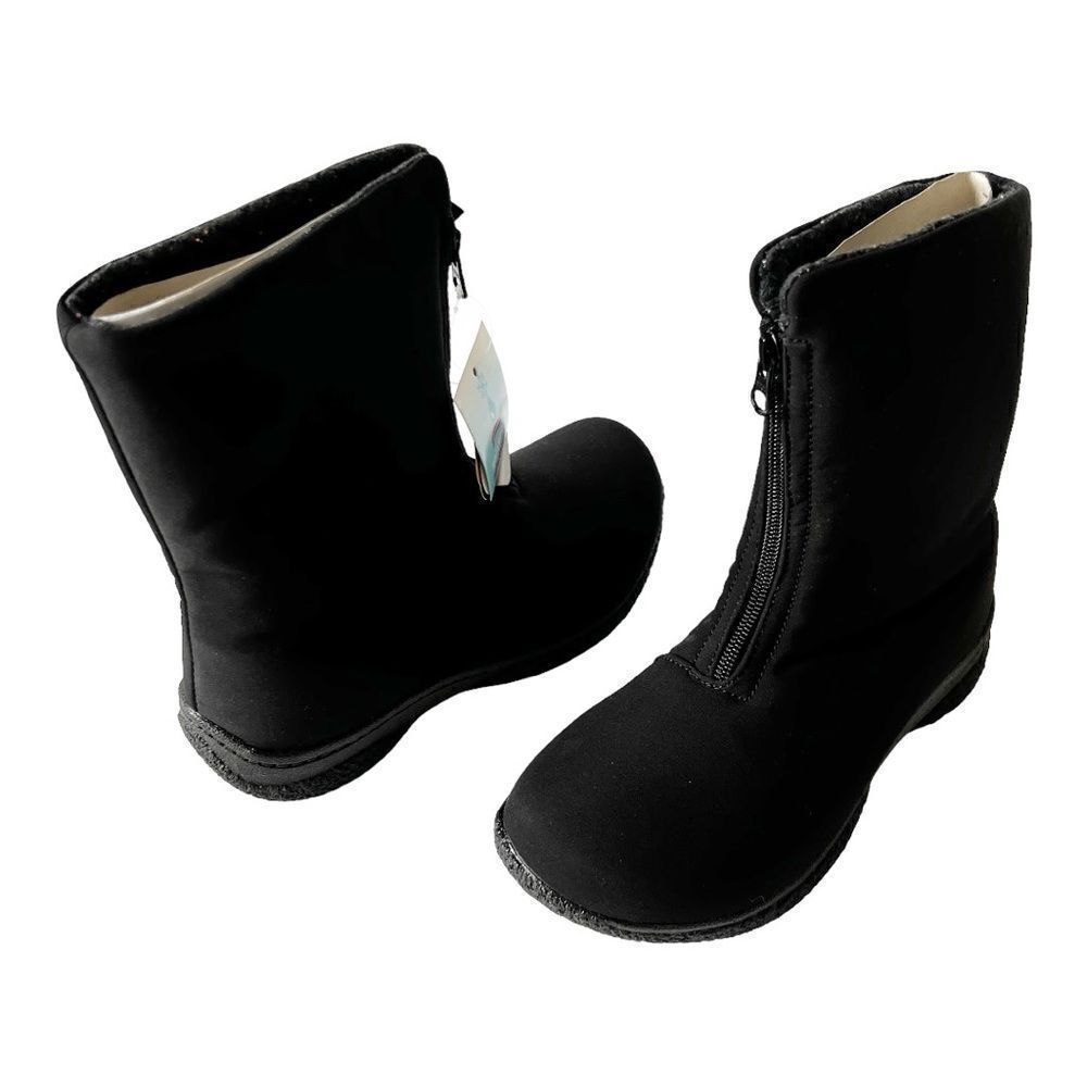 Propet Madi Women’s Black Front‎ Zip Waterproof Comfort Snow Rain Boots Size 7N